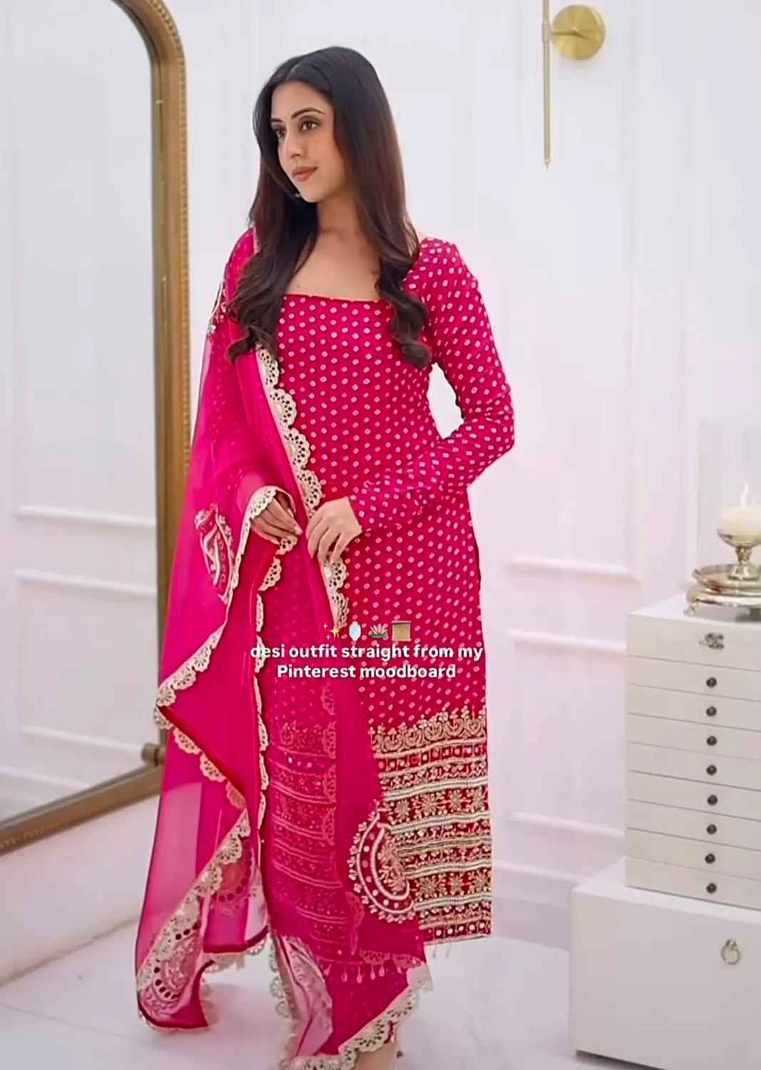 Nivara Heavy Faux Georgette Embroidered Digital Print Sharara Suit With Hand Work & Dupatta Set — Wholesale Readymade Suit, Vardan Ethnic wholesale from Surat — Photo 4