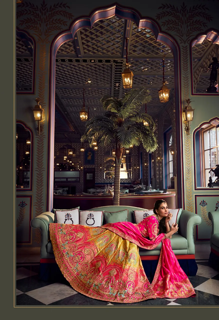 Royal Vrindavan Vol 73 Banarasi Premium Silk Wedding Lehenga Choli Collection — Wholesale Lehenga, Royal Virndavan wholesale from Surat - Gallery Image 13