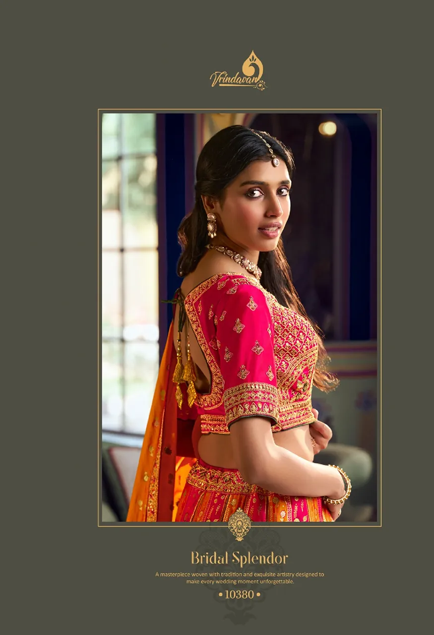 Royal Vrindavan Vol 73 Banarasi Premium Silk Wedding Lehenga Choli Collection — Wholesale Lehenga, Royal Virndavan wholesale from Surat - Gallery Image 19