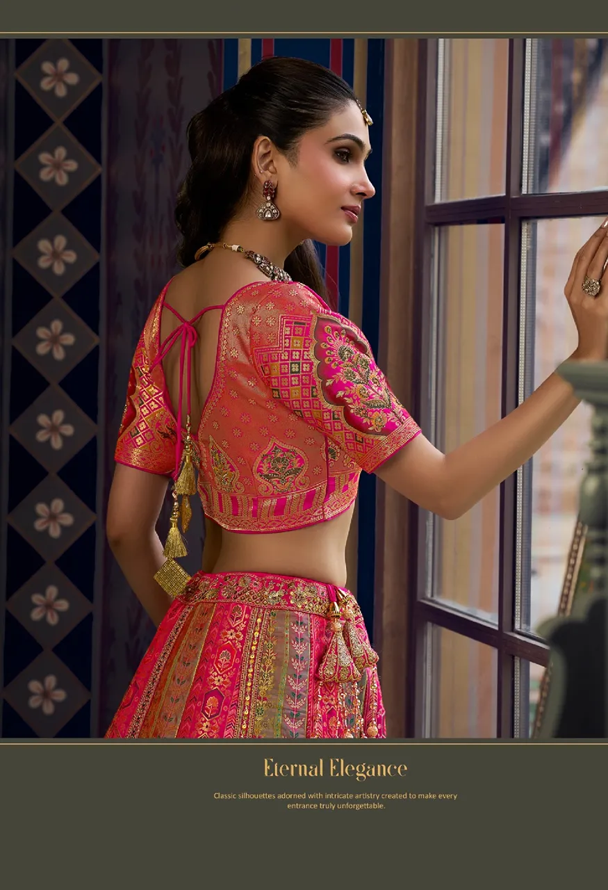 Royal Vrindavan Vol 73 Banarasi Premium Silk Wedding Lehenga Choli Collection — Wholesale Lehenga, Royal Virndavan wholesale from Surat - Gallery Image 17