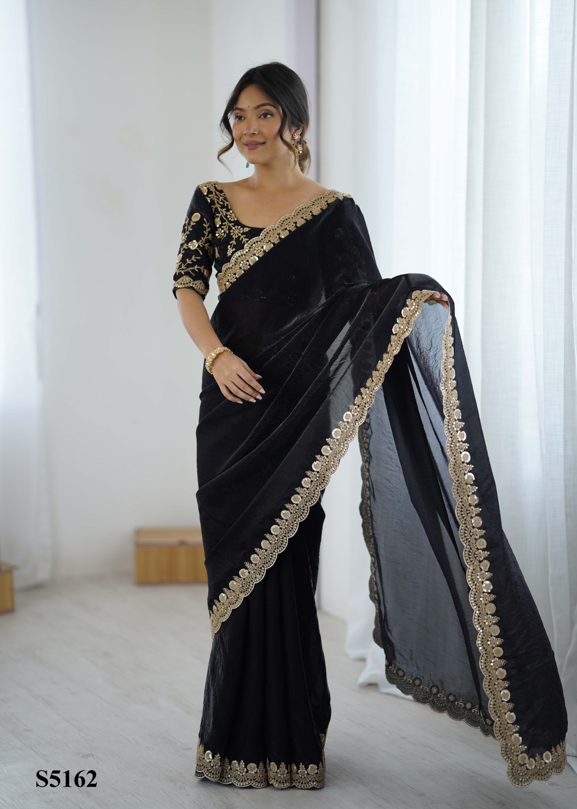 Mahotsav kaveri Frendy Satin Party Wear Designer Saree Collection — Wholesale Sarees, Mahotsav wholesale from Surat — view 11