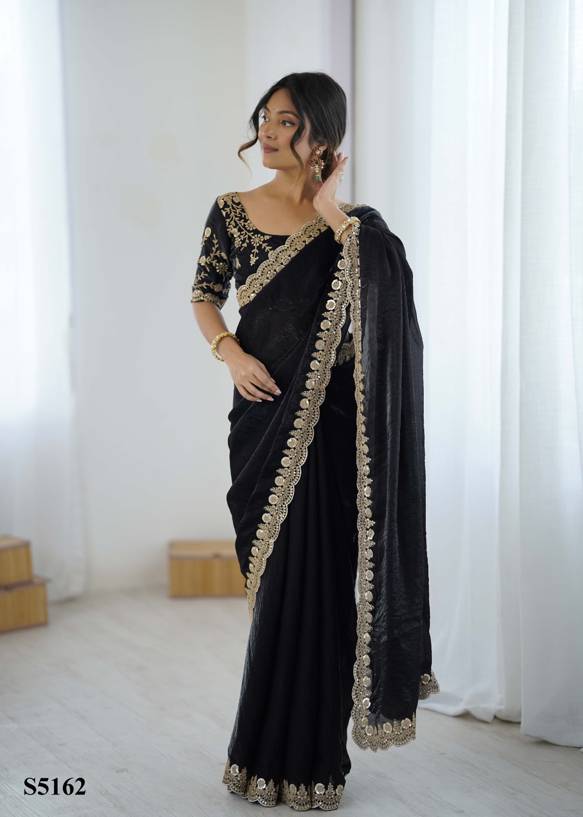 Mahotsav kaveri Frendy Satin Party Wear Designer Saree Collection — Wholesale Sarees, Mahotsav wholesale from Surat — view 10