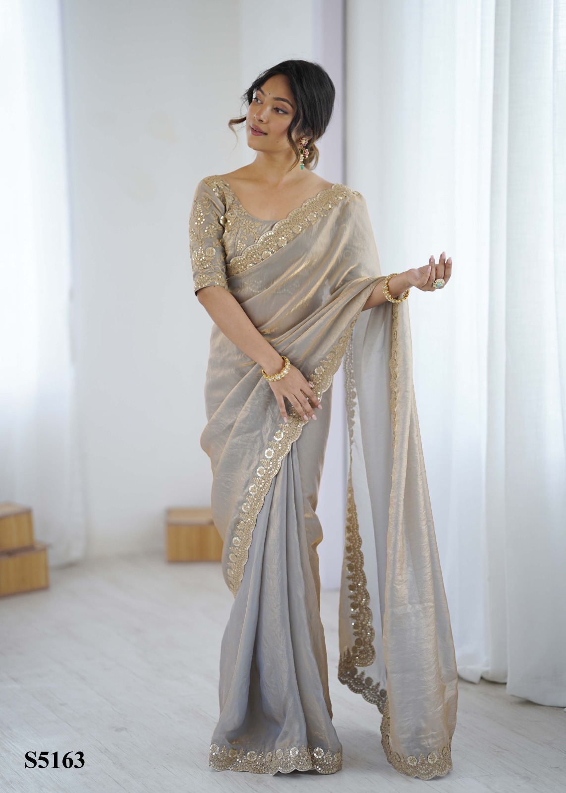 Mahotsav kaveri Frendy Satin Party Wear Designer Saree Collection — Wholesale Sarees, Mahotsav wholesale from Surat — view 8