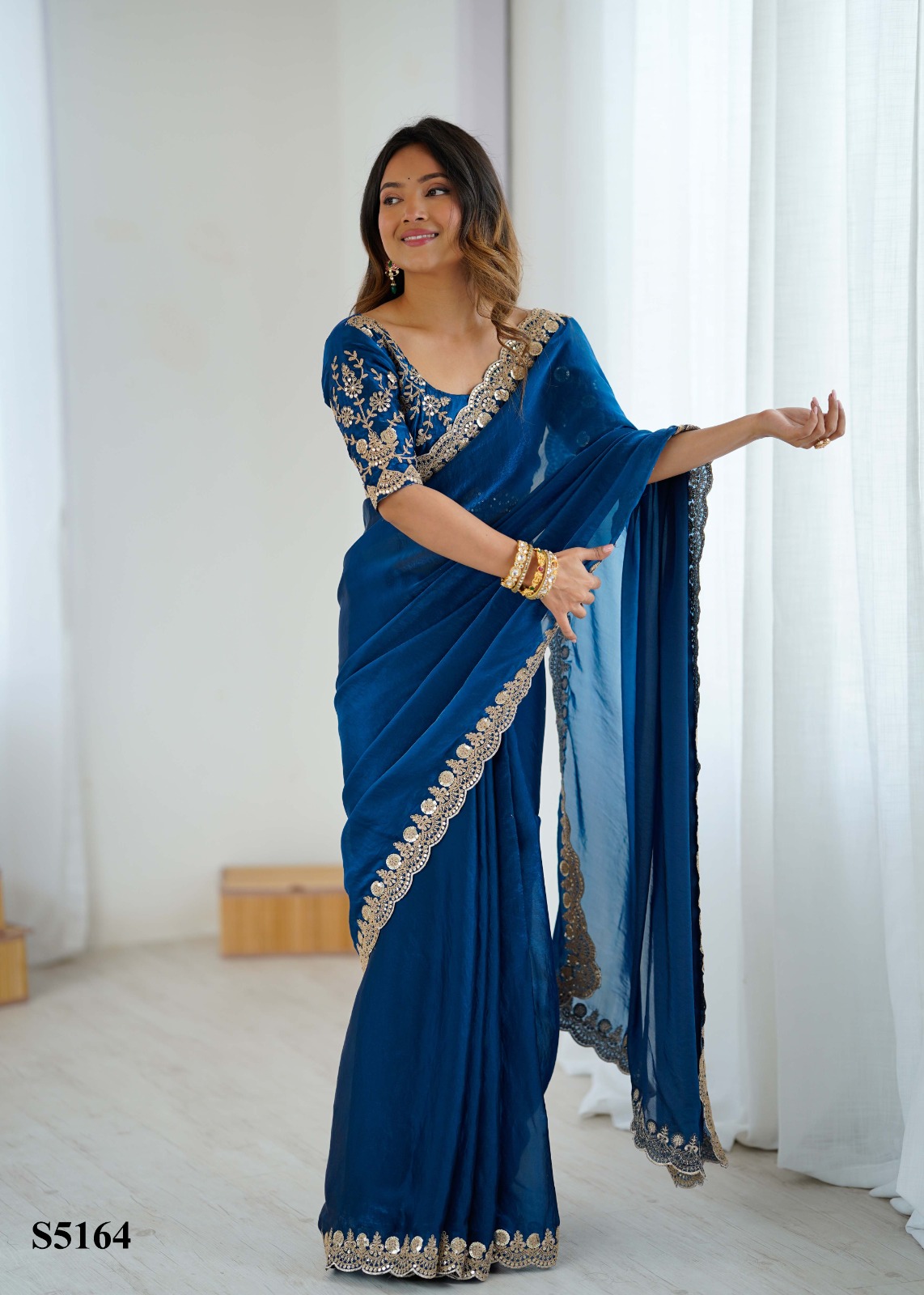 Mahotsav kaveri Frendy Satin Party Wear Designer Saree Collection — Wholesale Sarees, Mahotsav wholesale from Surat — view 7