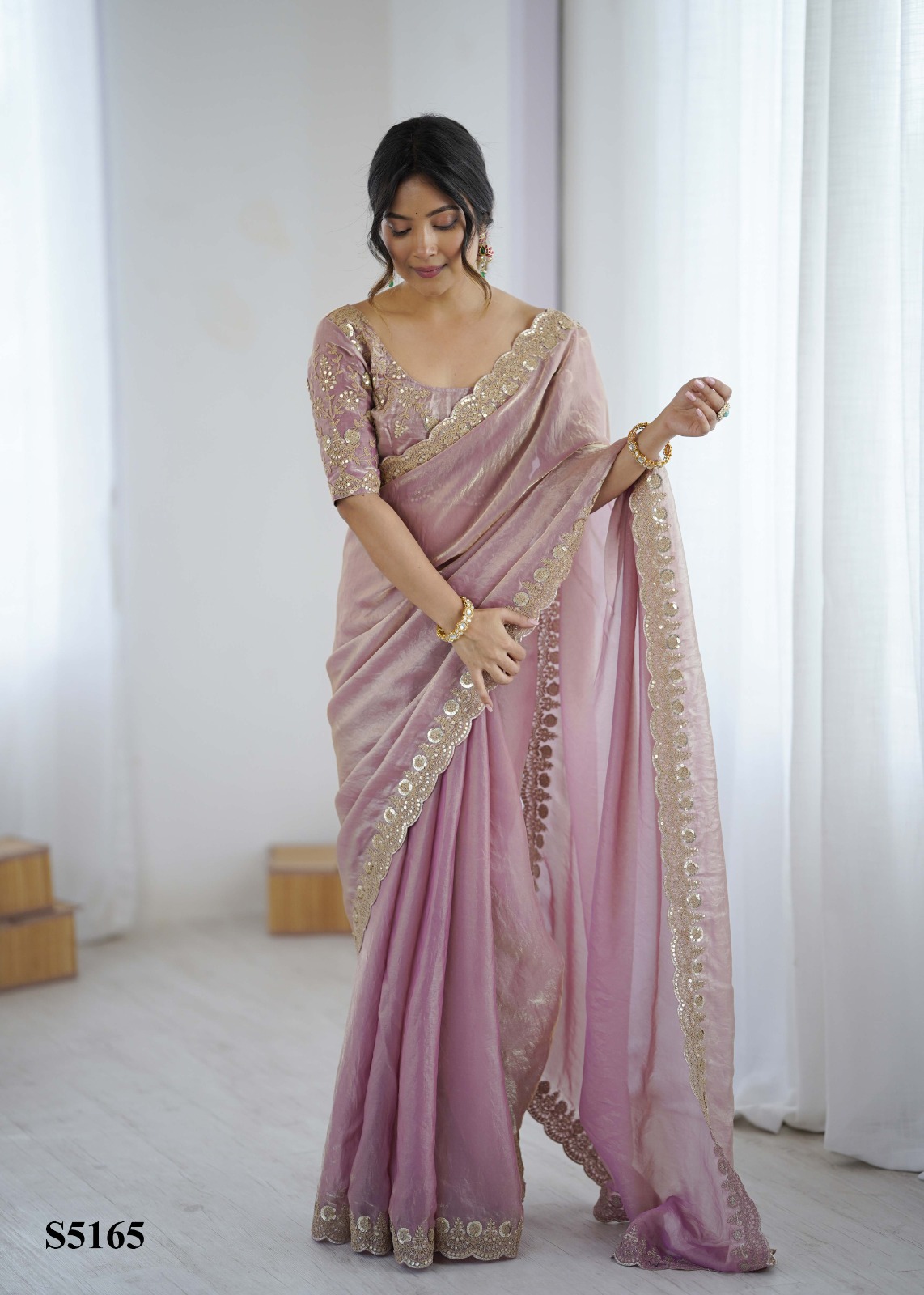 Mahotsav kaveri Frendy Satin Party Wear Designer Saree Collection — Wholesale Sarees, Mahotsav wholesale from Surat — view 5