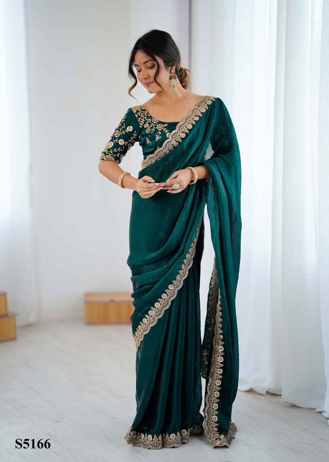 Mahotsav kaveri Frendy Satin Party Wear Designer Saree Collection — Wholesale Sarees, Mahotsav wholesale from Surat — view 2