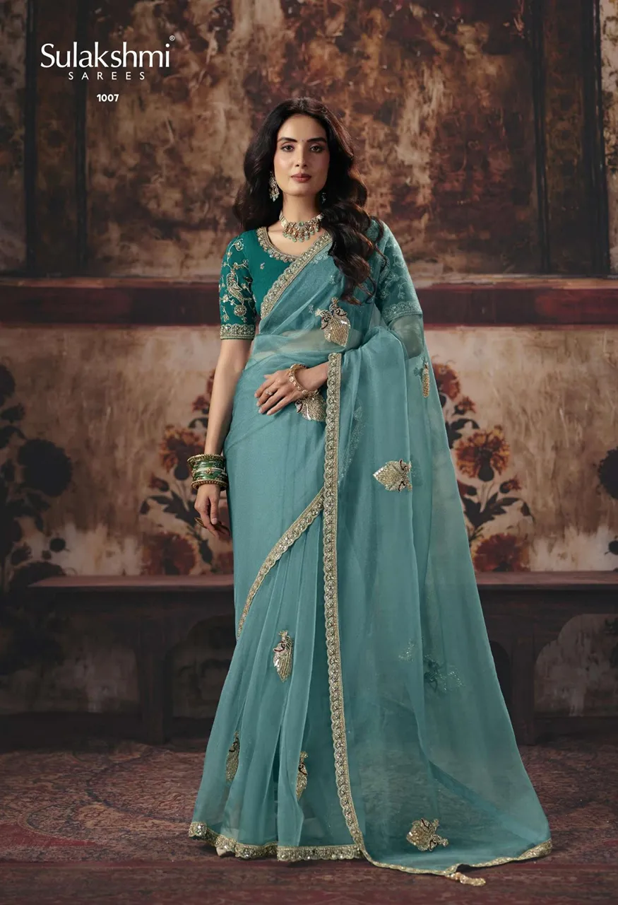 Sulakshmi Virasat Vol-01 Heritage Designer Saree Collection — Wholesale Sarees, Sulakshmi wholesale from Surat — view 9