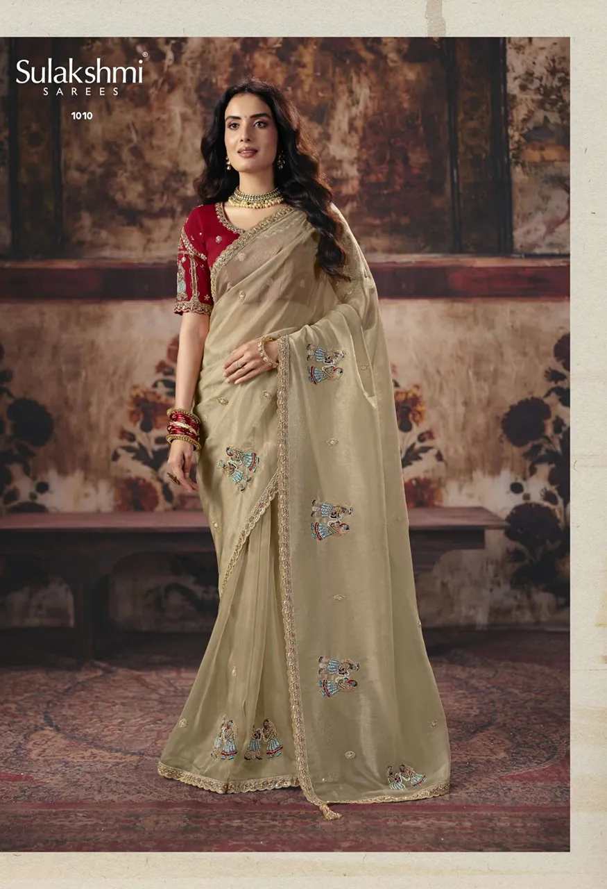 Sulakshmi Virasat Vol-01 Heritage Designer Saree Collection — Wholesale Sarees, Sulakshmi wholesale from Surat — view 6