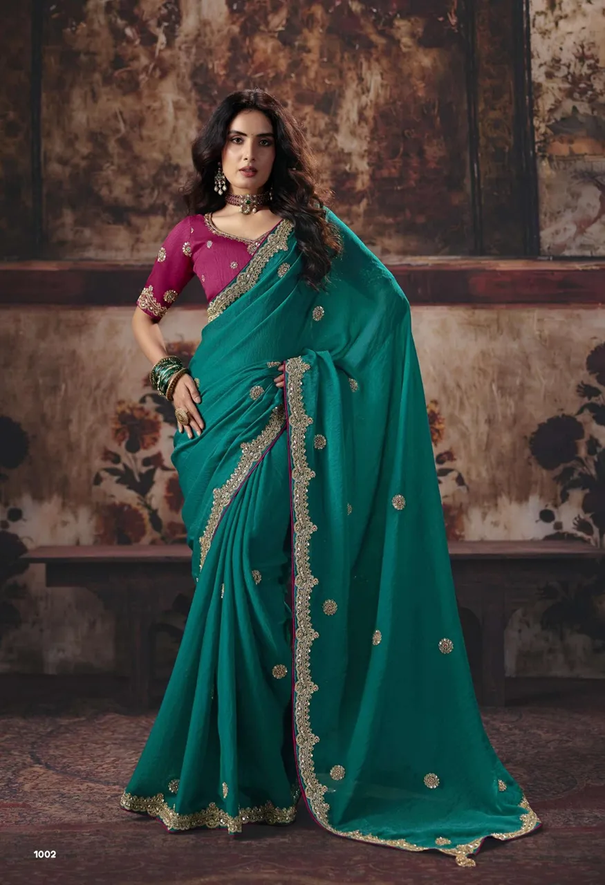 Sulakshmi Virasat Vol-01 Heritage Designer Saree Collection — Wholesale Sarees, Sulakshmi wholesale from Surat — view 16