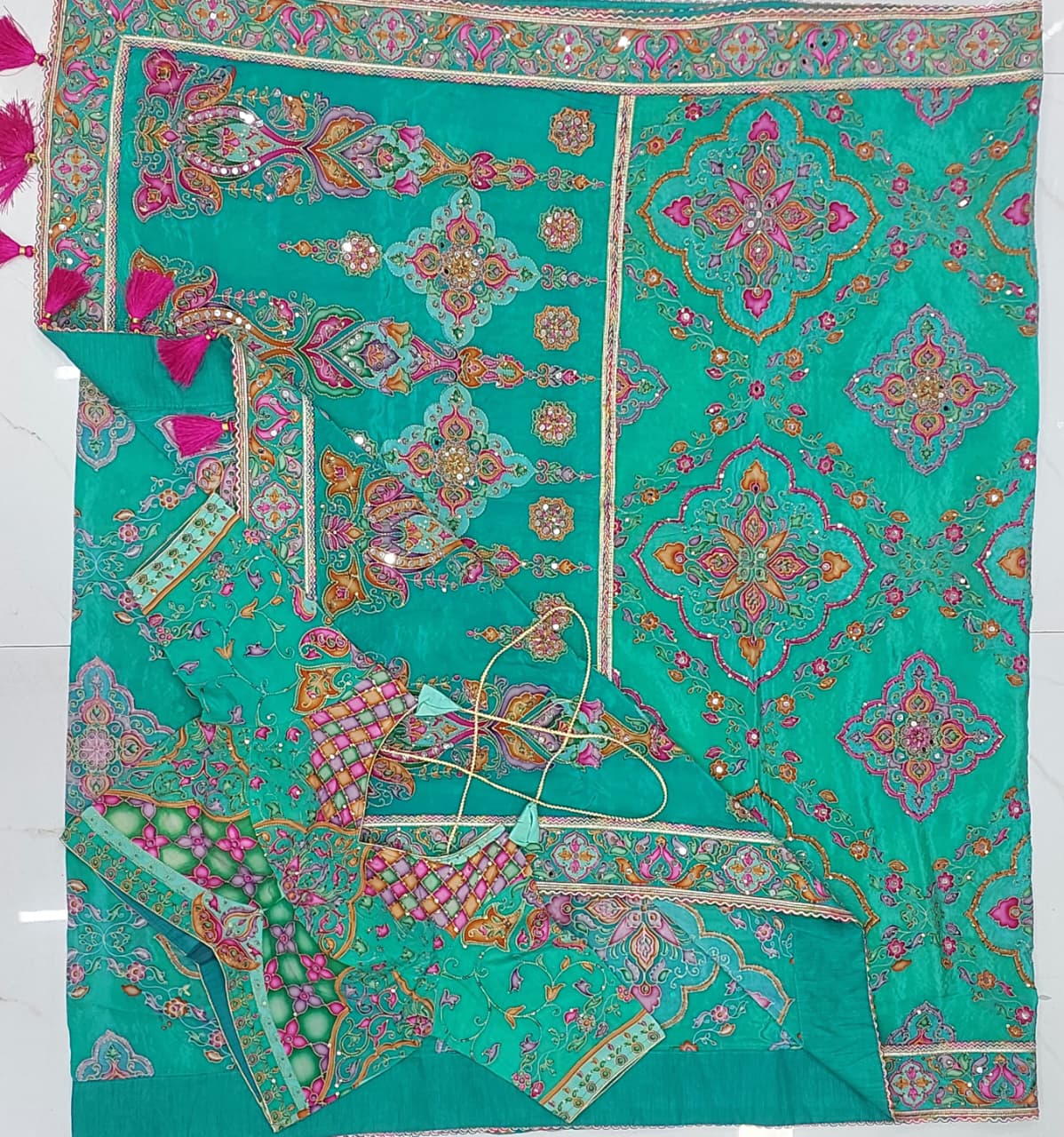 SL Rang Dhara Vol-1 Designer Saree with Readymade Blouse  Wholesale Designer Sarees — Saree, Vardan Ethnic wholesale from Surat — view 12