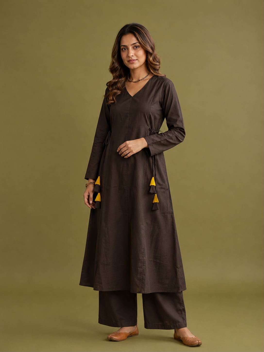 AK Dhabu Cotton Printed 2 Piece Co-Ord Set with Pocket for Women — Wholesale Kurtis, Vardan Ethnic wholesale from Surat — view 3