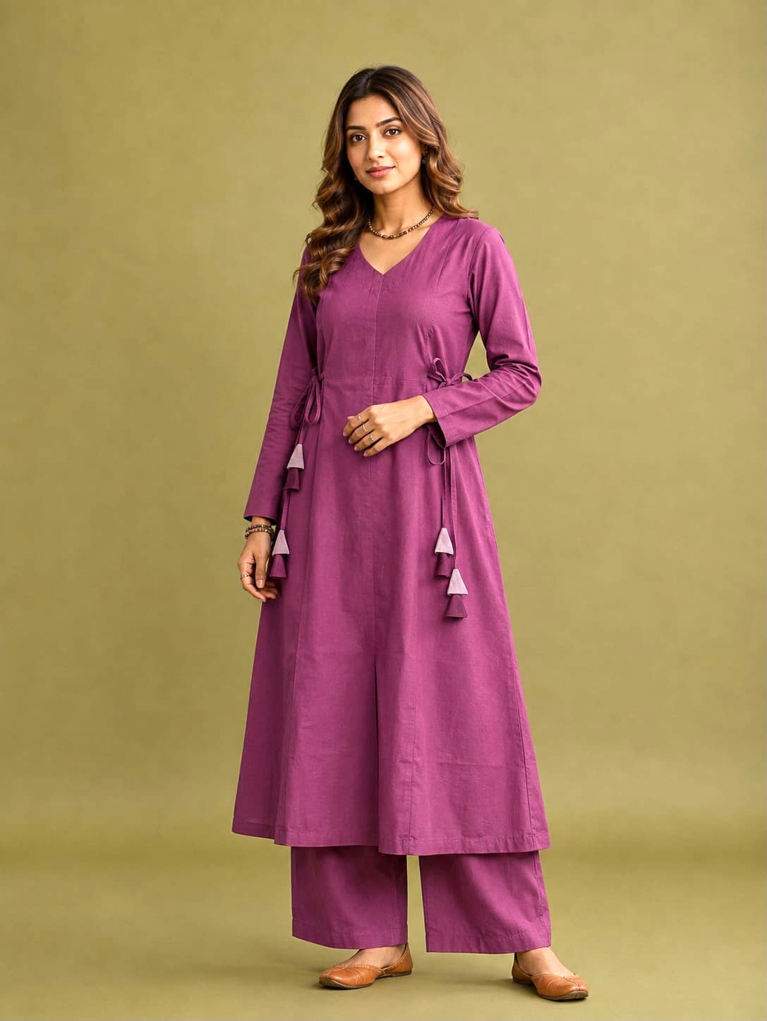 AK Dhabu Cotton Printed 2 Piece Co-Ord Set with Pocket for Women — Wholesale Kurtis, Vardan Ethnic wholesale from Surat — view 4