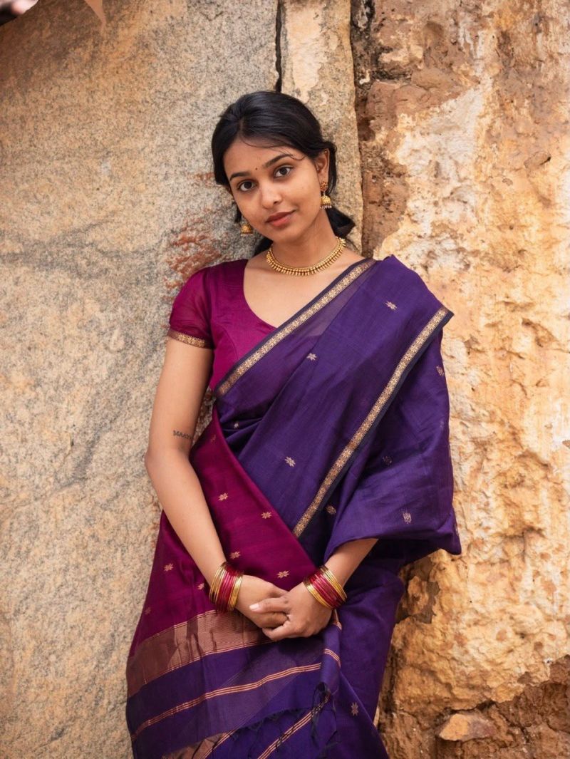Aab Chhaya Vol 1 Cotton Silk Weaving Fancy Saree — Organza Saree wholesale from Surat — Photo 3