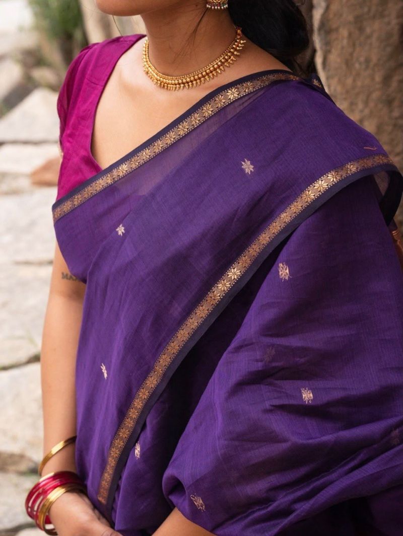 Aab Chhaya Vol 1 Cotton Silk Weaving Fancy Saree — Organza Saree wholesale from Surat — Photo 5