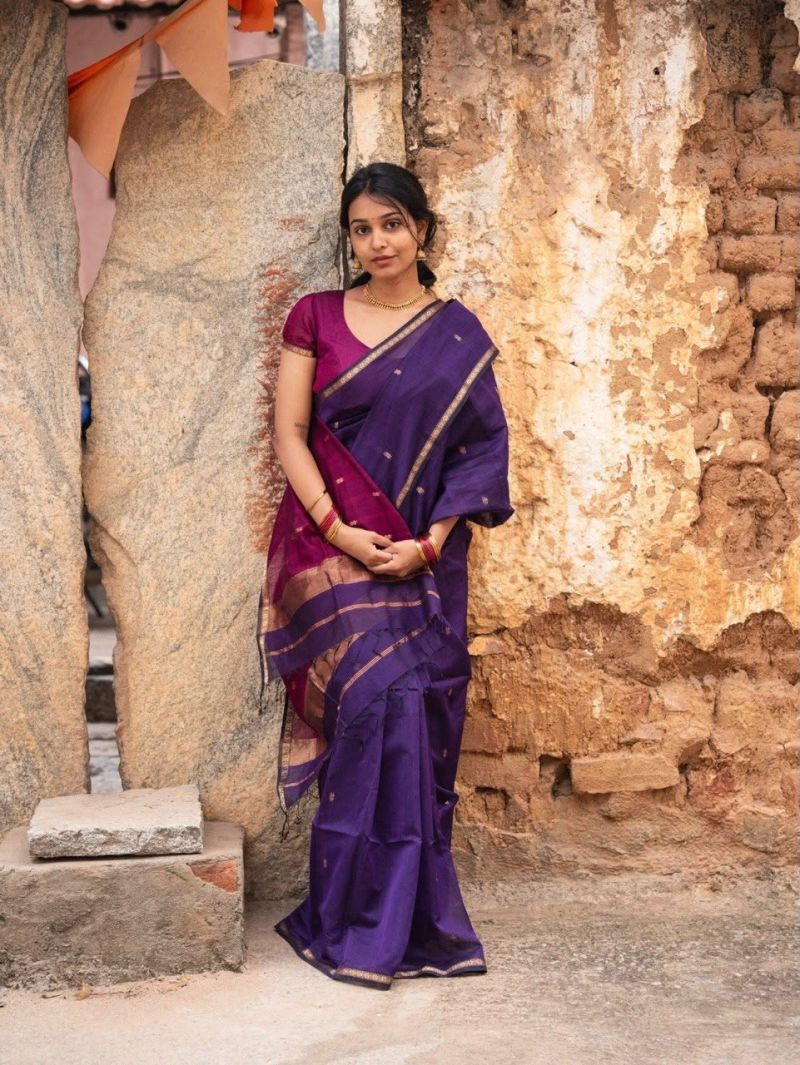 Aab Chhaya Vol 1 Cotton Silk Weaving Fancy Saree