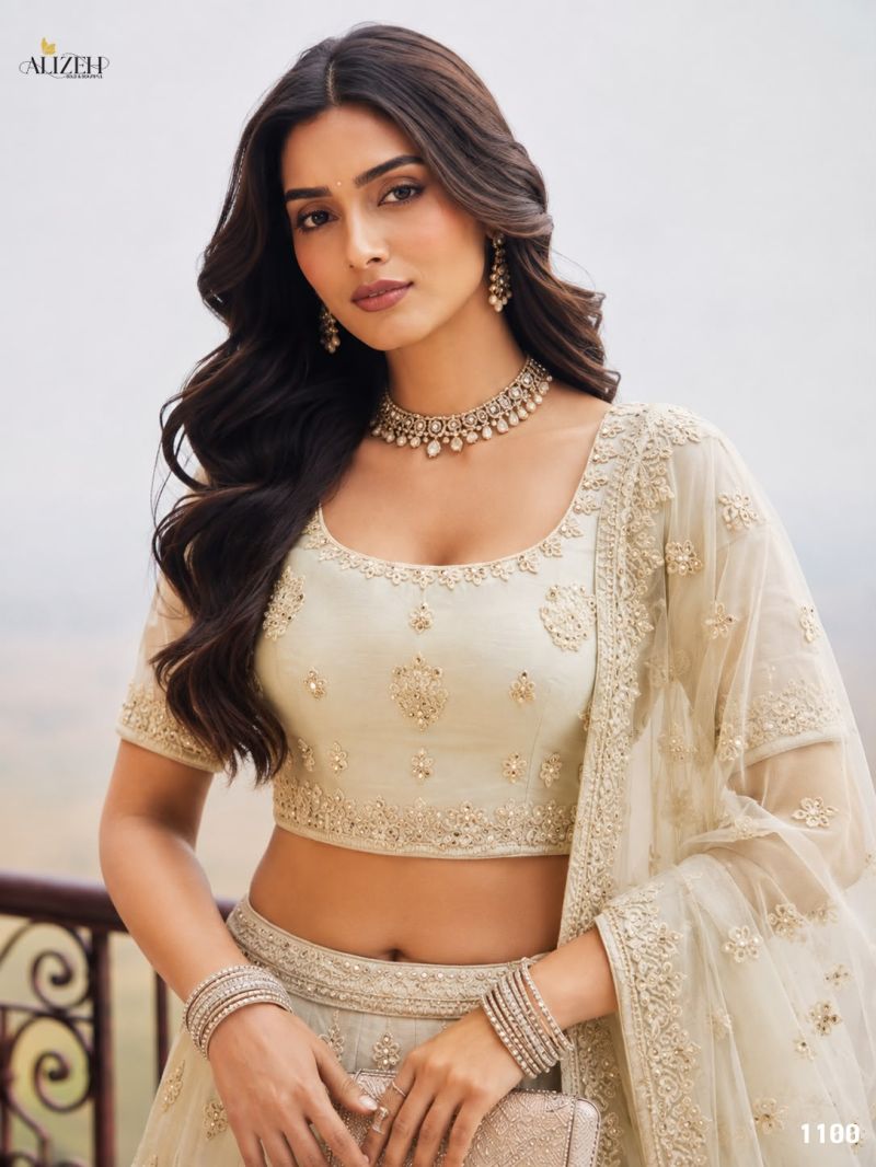 Alizeh 1096 To 1105 Net Embroidered Designer Lehenga Choli Catalog