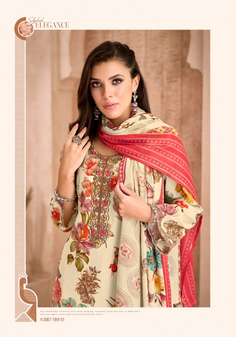 Alok Turkish Edition 18 Viscose Rayon Printed Dress Material — Wholesale Dress Material wholesale from Surat — Photo 7