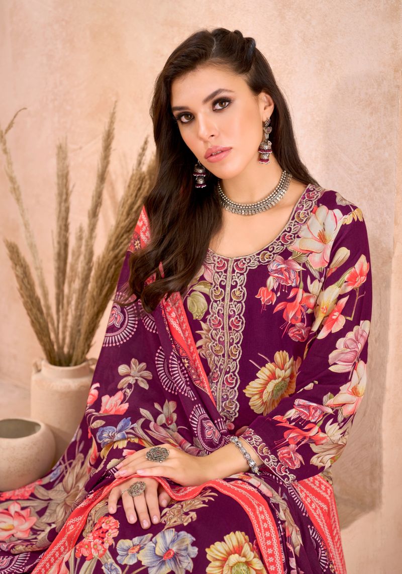 Alok Turkish Edition 18 Viscose Rayon Printed Dress Material — Wholesale Dress Material wholesale from Surat — Photo 8