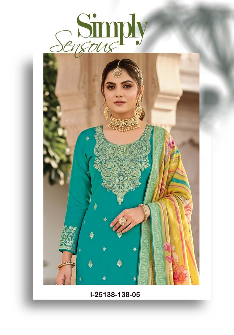 Alok Vadi Jacquard With Hand Work Dress Material Catalog — Wholesale Dress Material, Alok wholesale from Surat — Photo 2