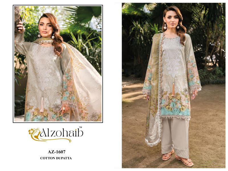 Alzohaib Noura Vol 2 Cotton Dupatta Cotton Patch Work Salwar Kameez — Wholesale Pakistani Suits, Vardan Ethnic wholesale from Surat - Gallery Image 4