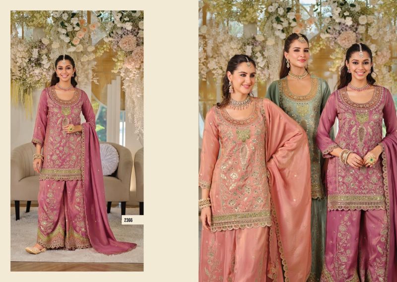 Anokhi 2366 To 2368 Dolla Silk Embroidered Readymade Salwar Kameez Set — Wholesale Readymade Suit wholesale from Surat — view 9