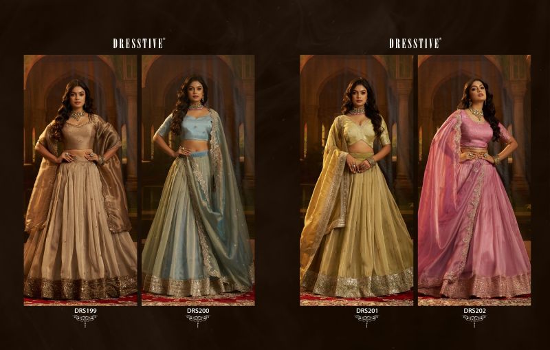 Arya Dresstive Girly Vol 1 Organza Zari Sequins Designer Lehenga Choli Set — Wholesale wholesale from Surat — view 7