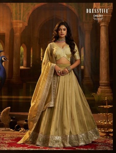 Arya Dresstive Girly Vol 1 Organza Zari Sequins Designer Lehenga Choli Set