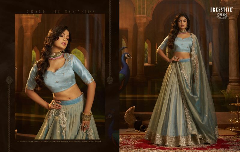 Arya Dresstive Girly Vol 1 Organza Zari Sequins Designer Lehenga Choli Set — Wholesale wholesale from Surat — view 5