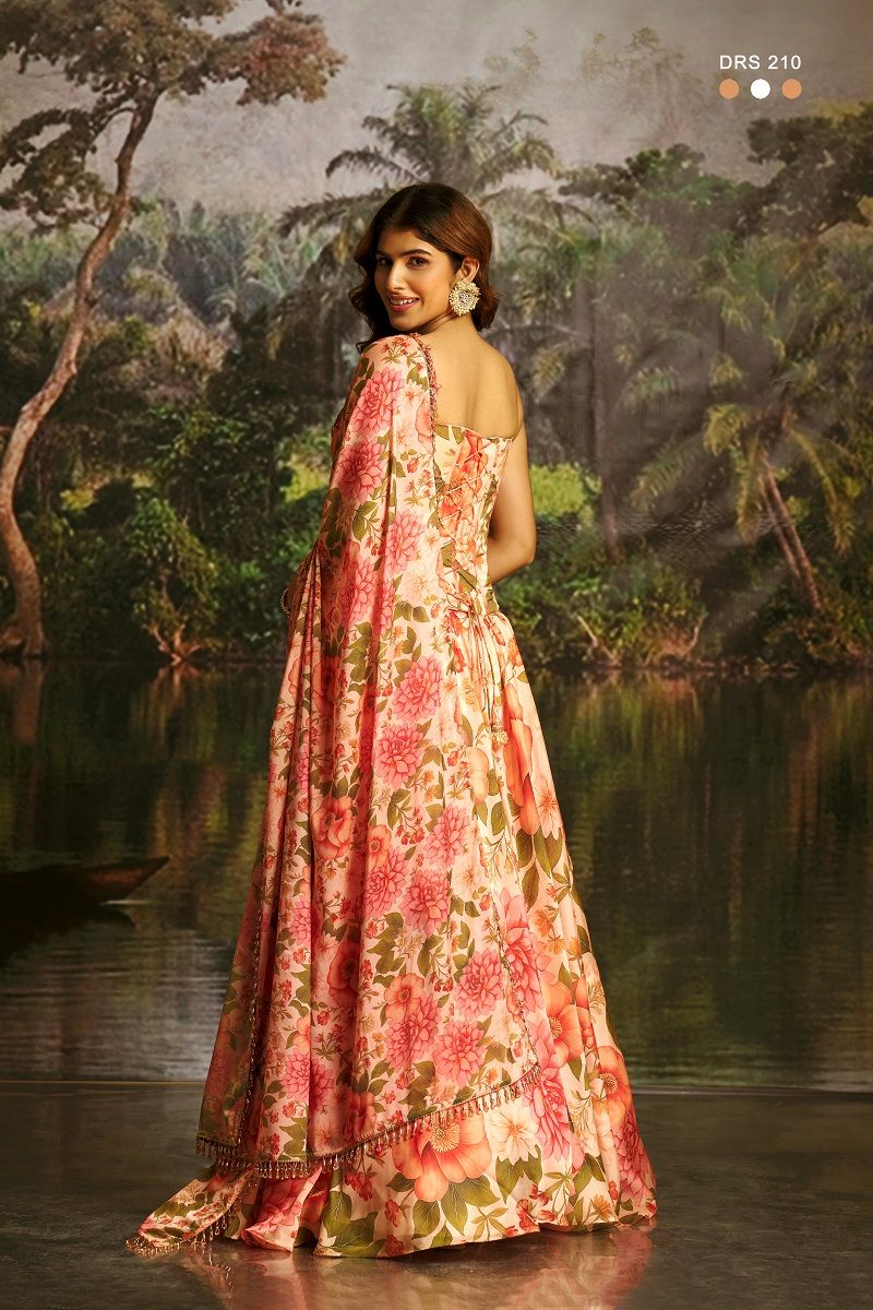 Arya Drs 209 And 210 Premium Georgette Floral Printed Co Ord Set Lehenga — Wholesale Lehenga wholesale from Surat — view 11