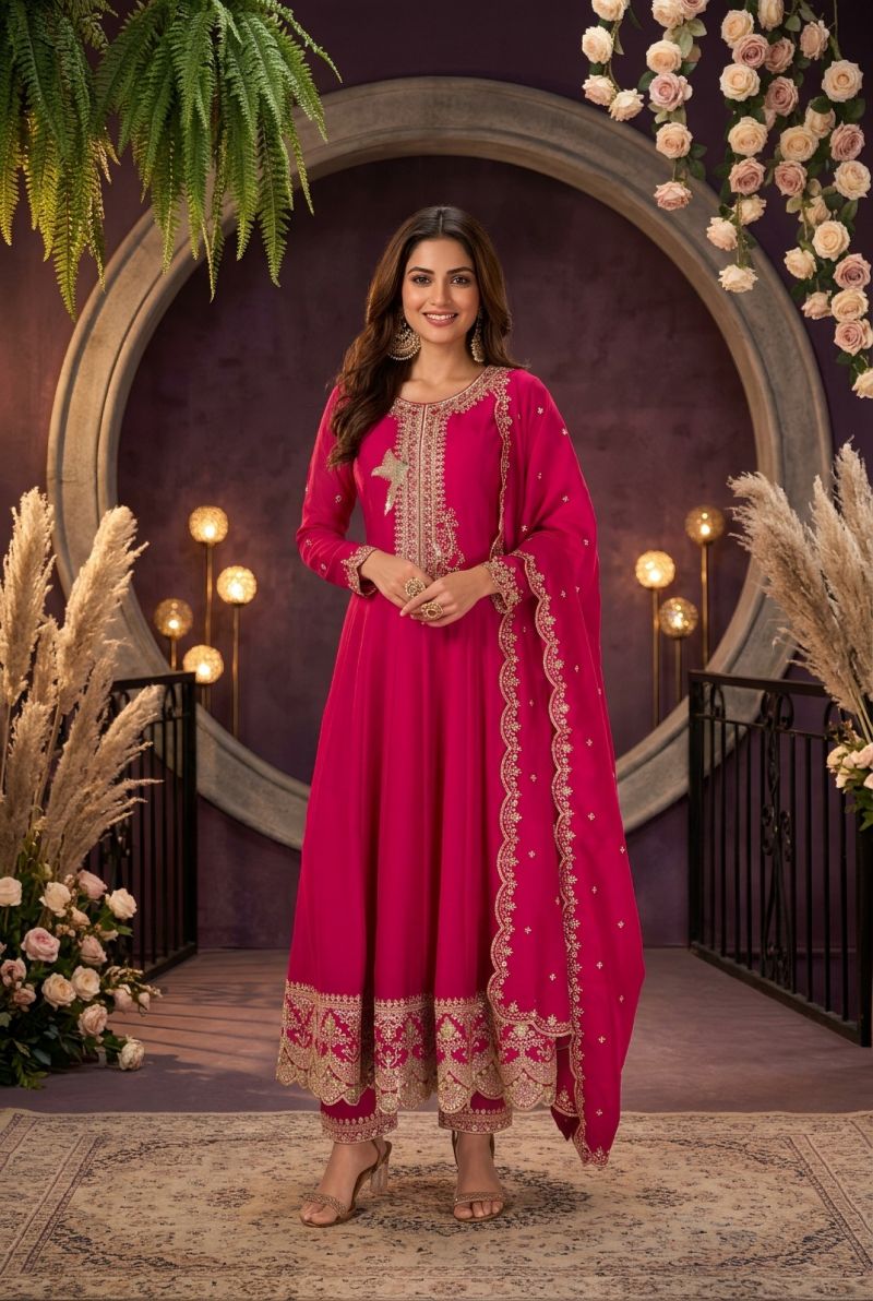 Aurraa Kaamini Premium Silk Embroidered Salwar Kameez Catalog — Wholesale Kurtis, Vardan Ethnic wholesale from Surat — Photo 3