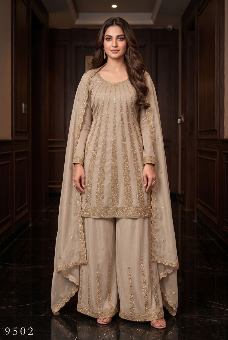 Aurraa Preeti Silk Beads Work Designer Salwar Kameez Catalog — Wholesale Designer Salwar Suits, Aurraa wholesale from Surat — Photo 4