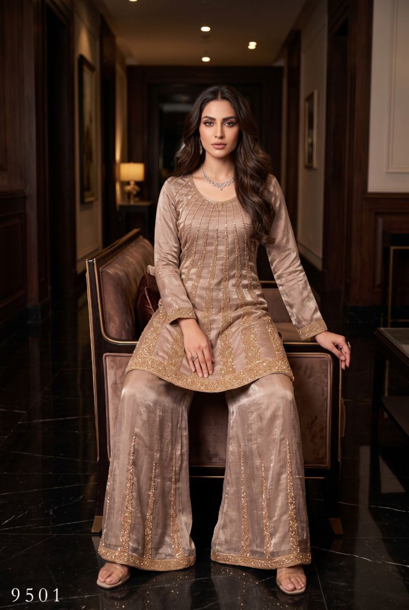Aurraa Preeti Silk Beads Work Designer Salwar Kameez Catalog — Wholesale Designer Salwar Suits, Aurraa wholesale from Surat — Photo 2