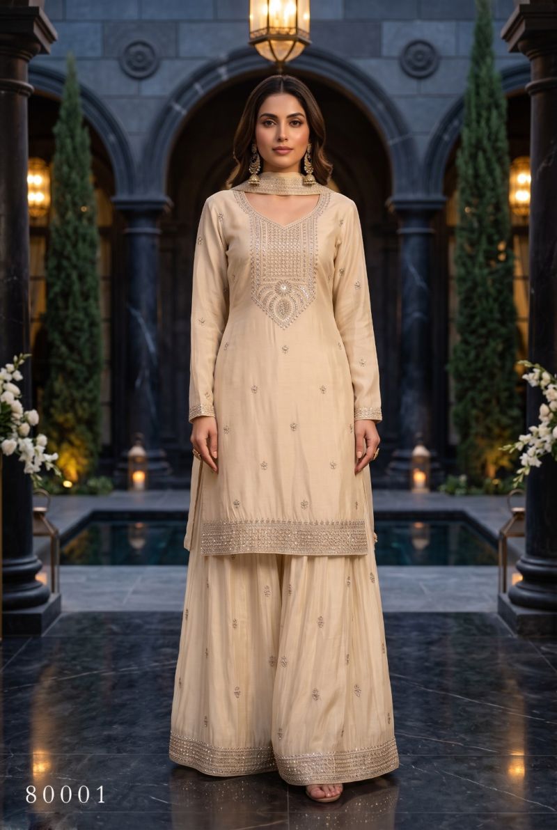 Aurraa Shikhaa Chinon Sequence Embroidery Beads Readymade Salwar Suit — Wholesale Readymade Suit wholesale from Surat — view 10