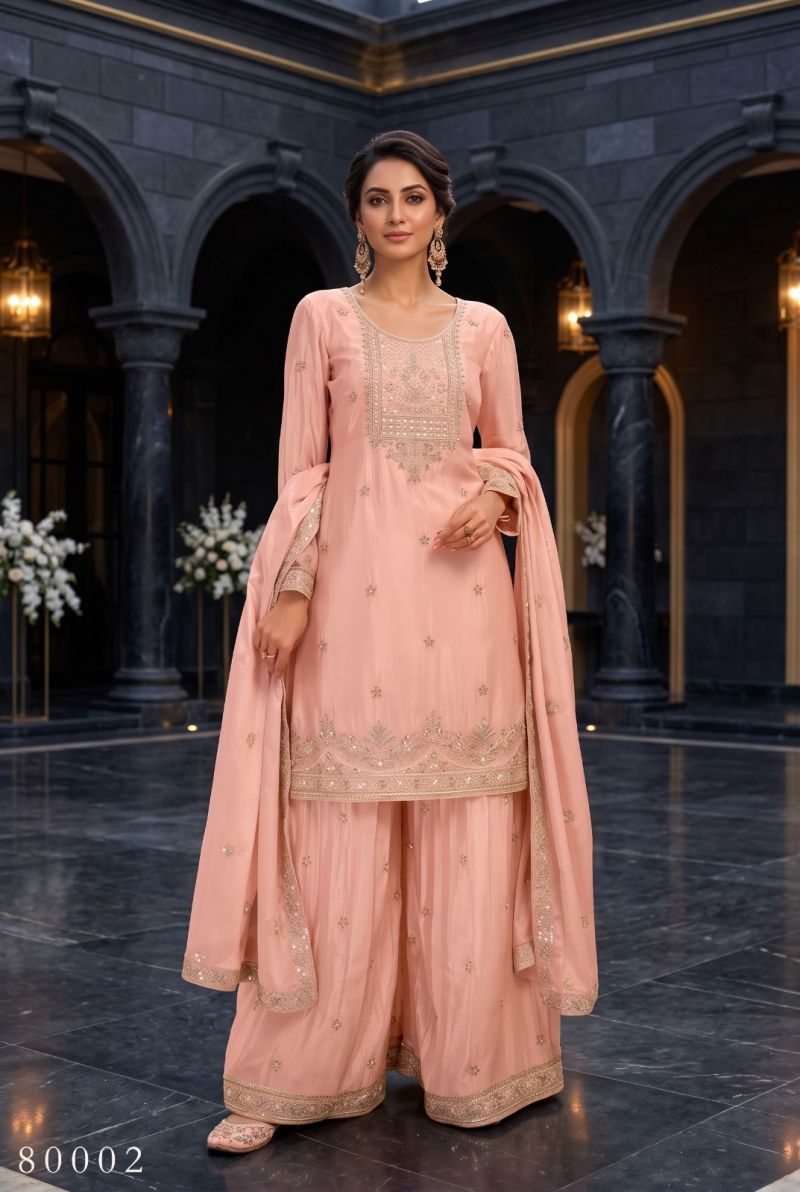 Aurraa Shikhaa Chinon Sequence Embroidery Beads Readymade Salwar Suit