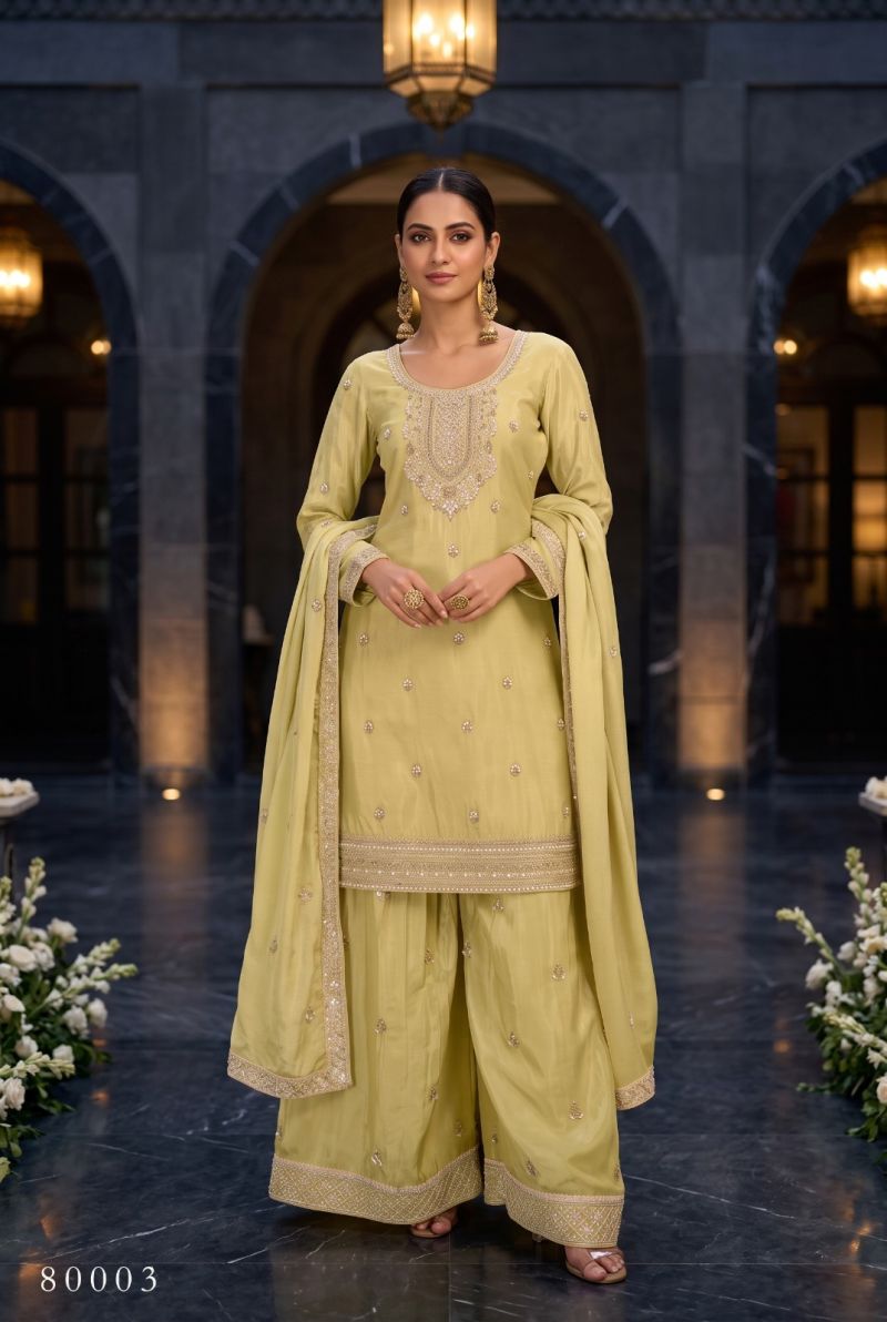 Aurraa Shikhaa Chinon Sequence Embroidery Beads Readymade Salwar Suit — Wholesale Readymade Suit wholesale from Surat — view 5