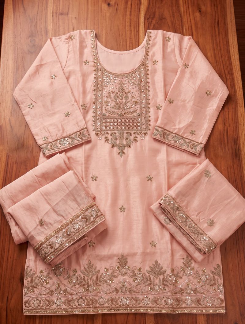 Aurraa Shikhaa Chinon Sequence Embroidery Beads Readymade Salwar Suit — Wholesale Readymade Suit wholesale from Surat — view 2