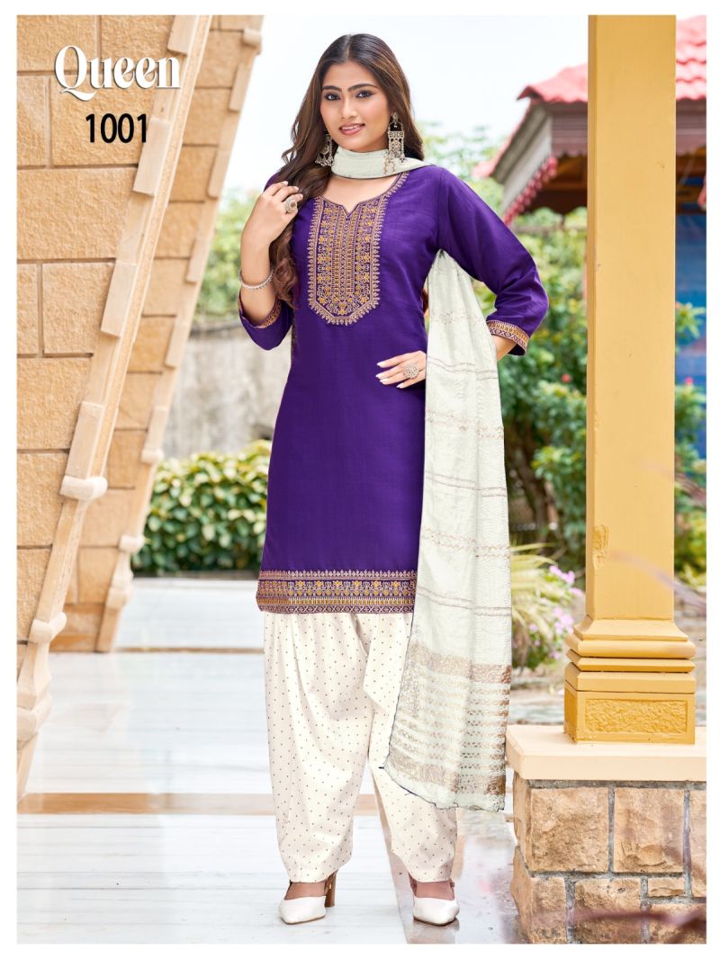 Banwery Queen Vertican Embroidered Patiyala Salwar Kameez Catalog — Wholesale Kurtis, Banwery wholesale from Surat — Photo 5