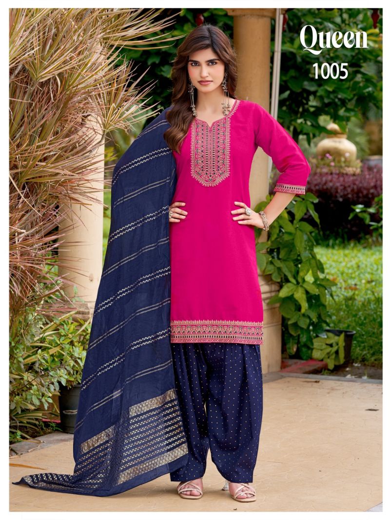 Banwery Queen Vertican Embroidered Patiyala Salwar Kameez Catalog — Wholesale Kurtis, Banwery wholesale from Surat — Photo 8