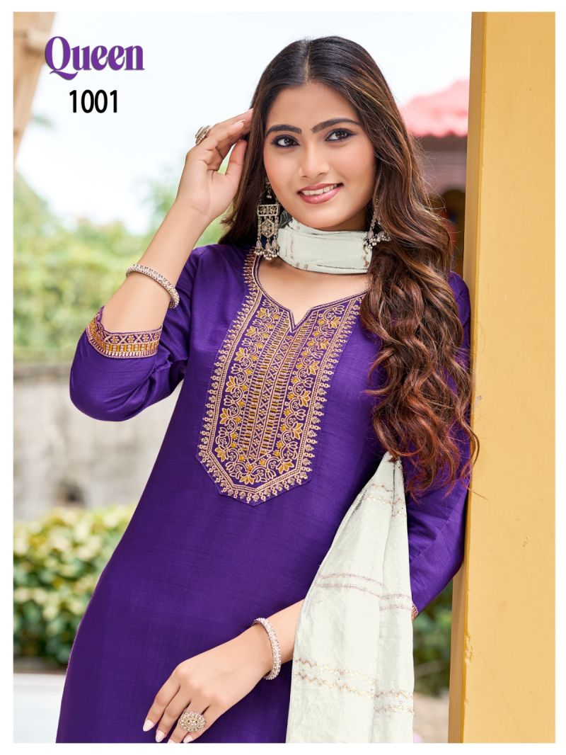 Banwery Queen Vertican Embroidered Patiyala Salwar Kameez Catalog — Wholesale Kurtis, Banwery wholesale from Surat — Photo 9
