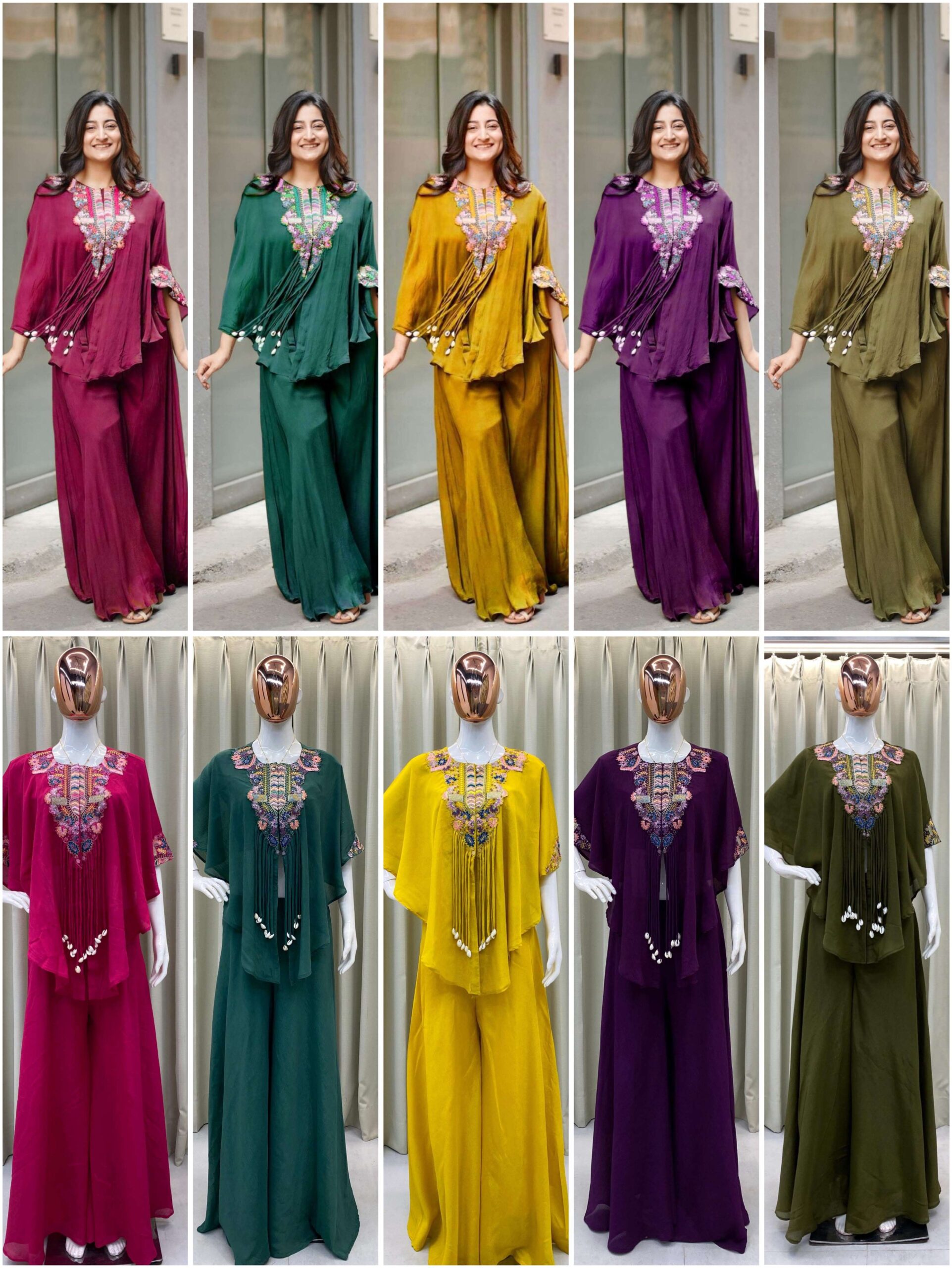 Be 349 Three Piece Indo Western Wear Catalog — Indo Western, Vardan Ethnic wholesale from Surat — view 18