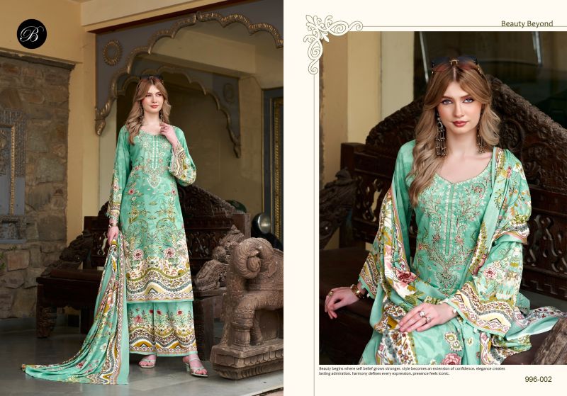 Belliza Dilkhush Vol 4 Viscose Rayon Digital Printed Dress Material — Wholesale Dress Material wholesale from Surat — view 5