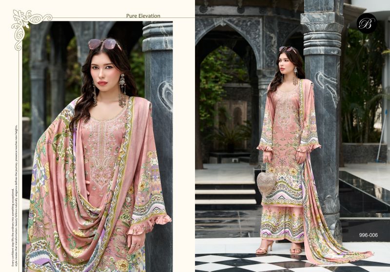Belliza Dilkhush Vol 4 Viscose Rayon Digital Printed Dress Material — Wholesale Dress Material wholesale from Surat — view 6
