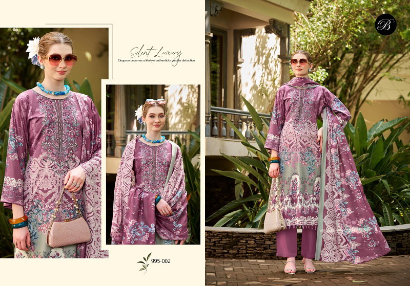 Belliza Naira Vol 153 Cotton Digital Print Embroidered Dress Material — Wholesale Dress Material, Vardan Ethnic wholesale from Surat — view 4