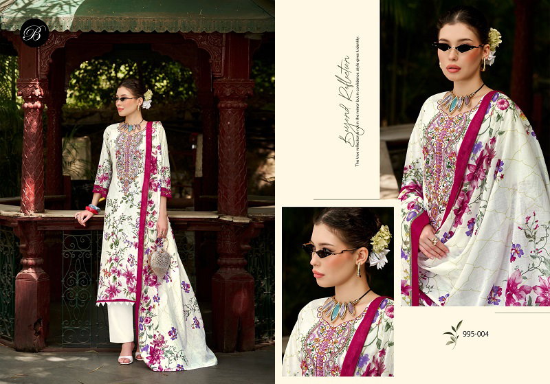 Belliza Naira Vol 153 Cotton Digital Print Embroidered Dress Material — Wholesale Dress Material, Vardan Ethnic wholesale from Surat — view 5