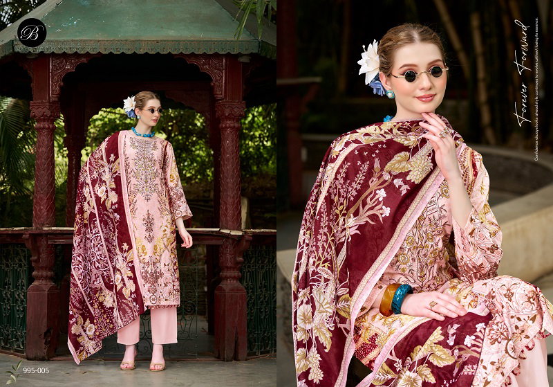 Belliza Naira Vol 153 Cotton Digital Print Embroidered Dress Material — Wholesale Dress Material, Vardan Ethnic wholesale from Surat — view 6