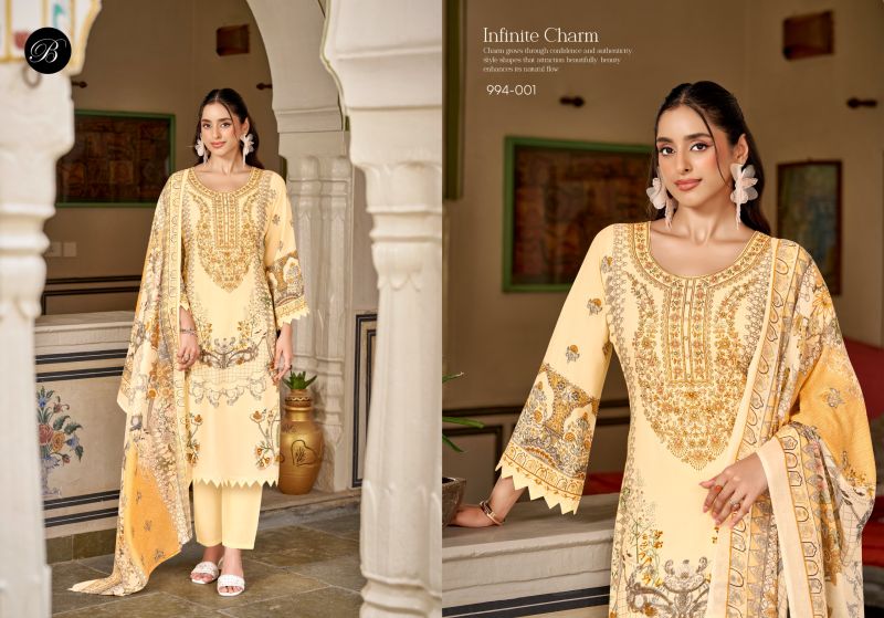 Belliza Riwayat Vol 19 Viscose Rayon Embroidered Dress Material Catalog — Wholesale Dress Material, Vardan Ethnic wholesale from Surat — view 2