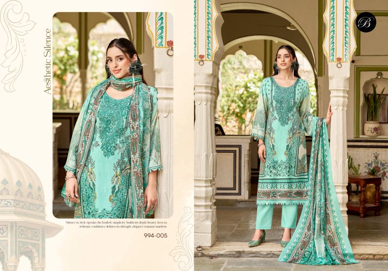 Belliza Riwayat Vol 19 Viscose Rayon Embroidered Dress Material Catalog — Wholesale Dress Material, Vardan Ethnic wholesale from Surat — view 6