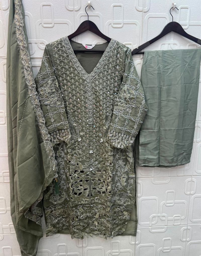 Bilqis B 285 A To D Chiffon Embroidered Salwar Kameez Catalog — Wholesale Pakistani Suits, Vardan Ethnic wholesale from Surat — Photo 5