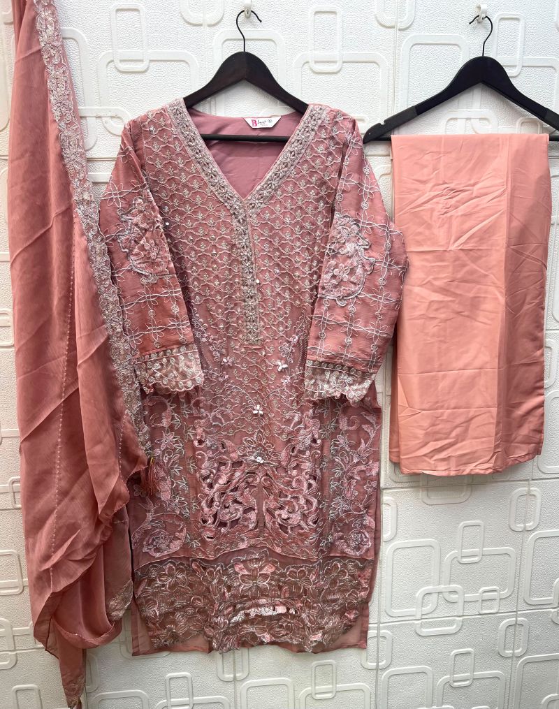 Bilqis B 285 A To D Chiffon Embroidered Salwar Kameez Catalog — Wholesale Pakistani Suits, Vardan Ethnic wholesale from Surat — Photo 7