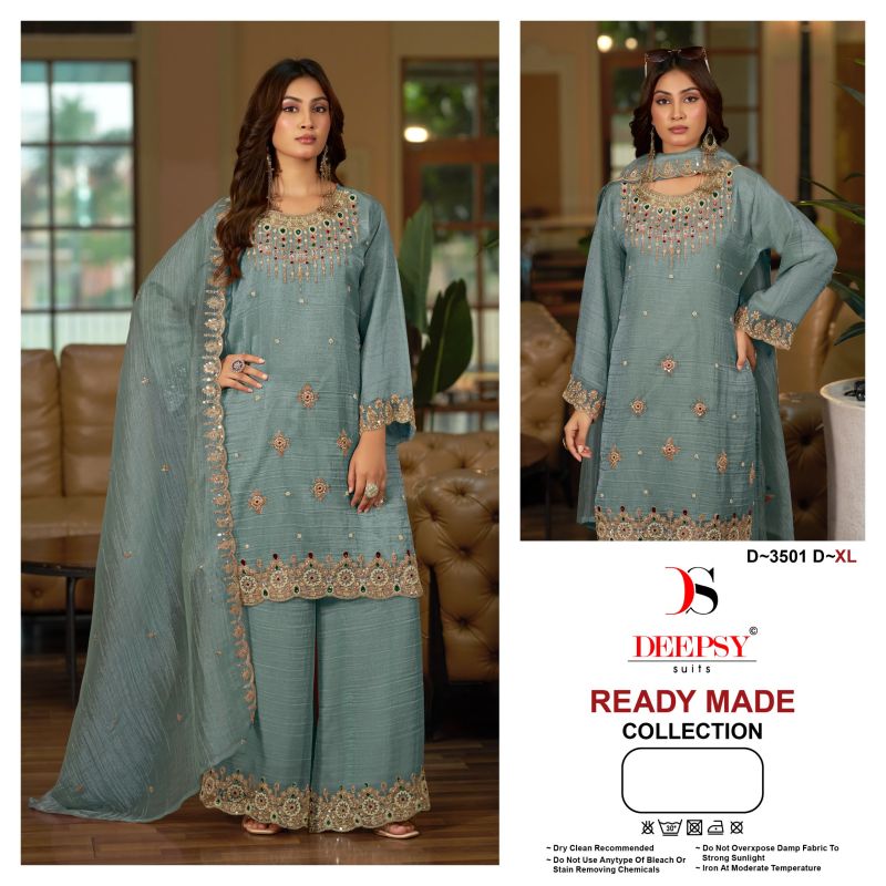 Deepsy D 3501 A To D Readymade Salsa Silk WIth Beats Work Salwar Kameez